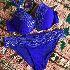 Pink bathing suit- purple